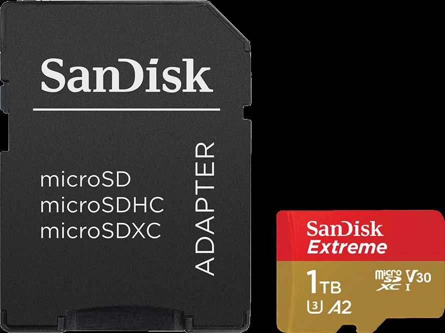 SANDISK EXTREME Micro SDXC atminties kortelė 1 TB 190/130 MB/s UHS-I U3 (SDSQXAV-1T00-GN6MA)