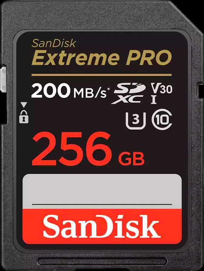 SanDisk Extreme PRO 256GB atminties kortelė