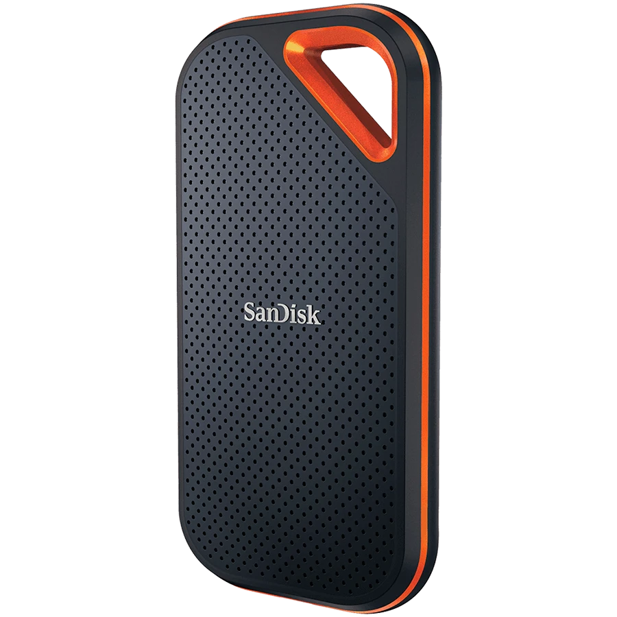Išorinis kietasis diskas SanDisk Extreme PRO 1TB SSD, Juodos/Oranžinės spalvos aprašymas - Prekės nuotrauka