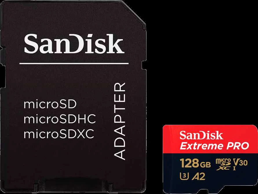Atminties kortelė SanDisk Extreme PRO microSDXC™ UHS-I CARD, 128 GB