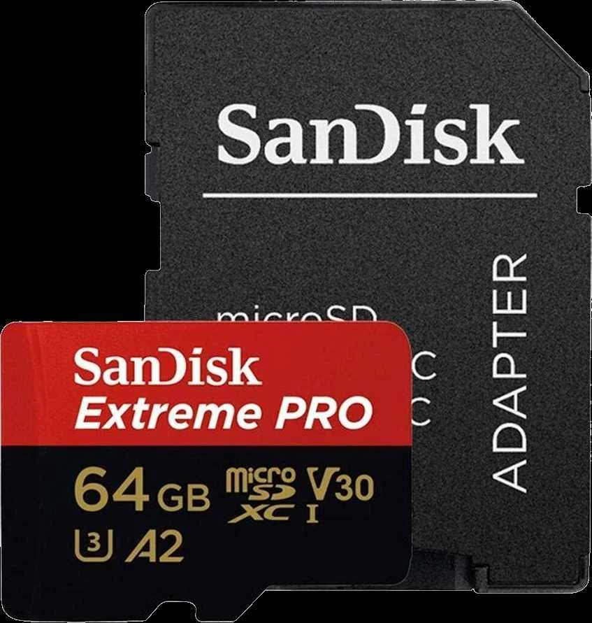 Atminties kortelė SanDisk Extreme PRO microSDXC™ UHS-I CARD, 64 GB