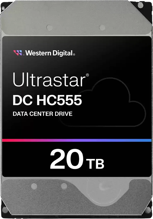 „Sandisk“ standžiųjų diskų serveris WD/HGST ULTRASTAR DC HC555 (3,5 colio, 20 TB, 512 MB, 7200 aps./min., SATA 6 Gb/s, 512E SE NP3) Prekės kodas: 0B48724
