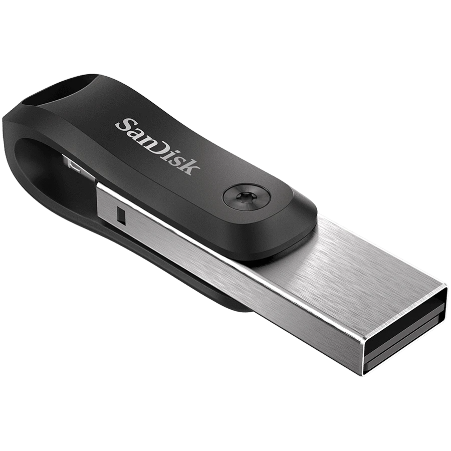„SANDISK iXpand Flash Drive Go 256GB“ – USB3.0 + „Lightning“ – skirti „iPhone“ ir „iPad“