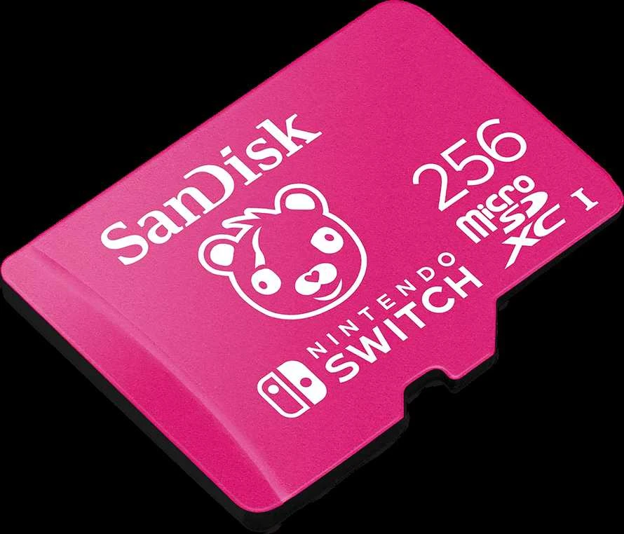 Atminties kortelė SANDISK Nintendo MicroSD UHS I kortelė – Fortnite leidimas, „Cuddle Team“, 256 GB