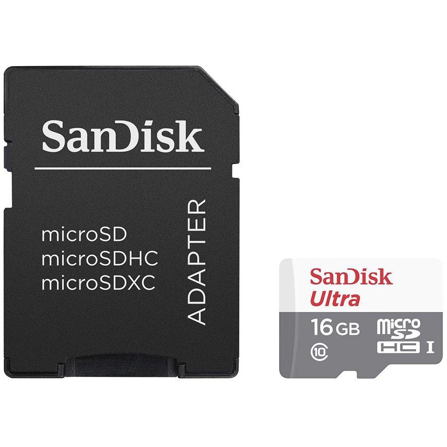 Atminties kortelė SANDISK 16 GB „Ultra Android Micro SDHC“ 80 MB/s, 10 klasė