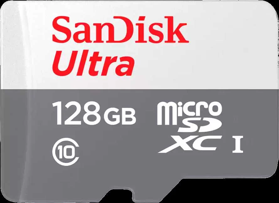 Atminties kortelė SanDisk Ultra Micro SDXC UHS-I Class 10, 128 GB, be adapterio