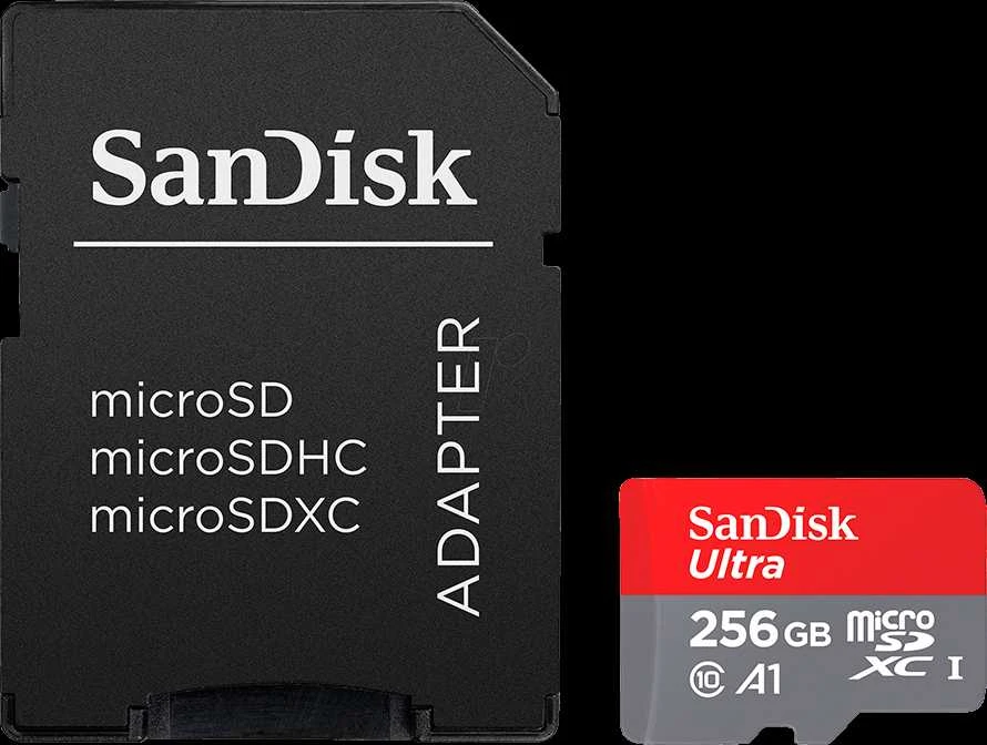 Atminties kortelė Sandisk Ultra microSDXC 256 GB