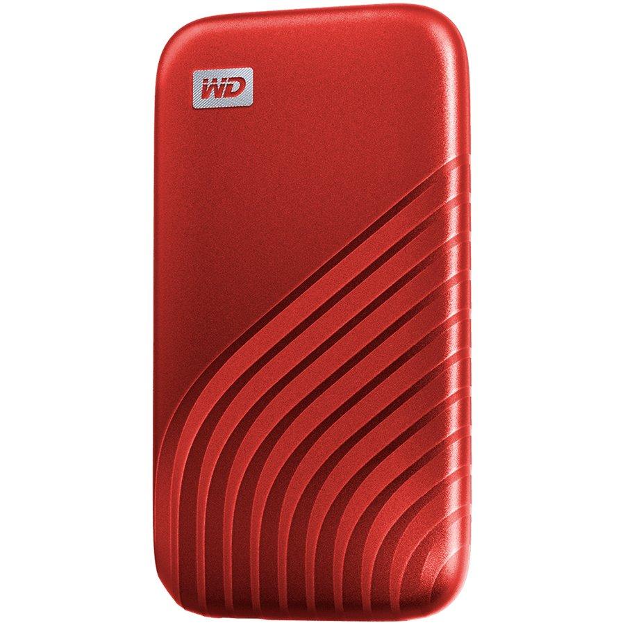 Kietasis diskas Western Digital MyPassport 1TB SSD, WDBAGF0010BRD-WESN, raudonas