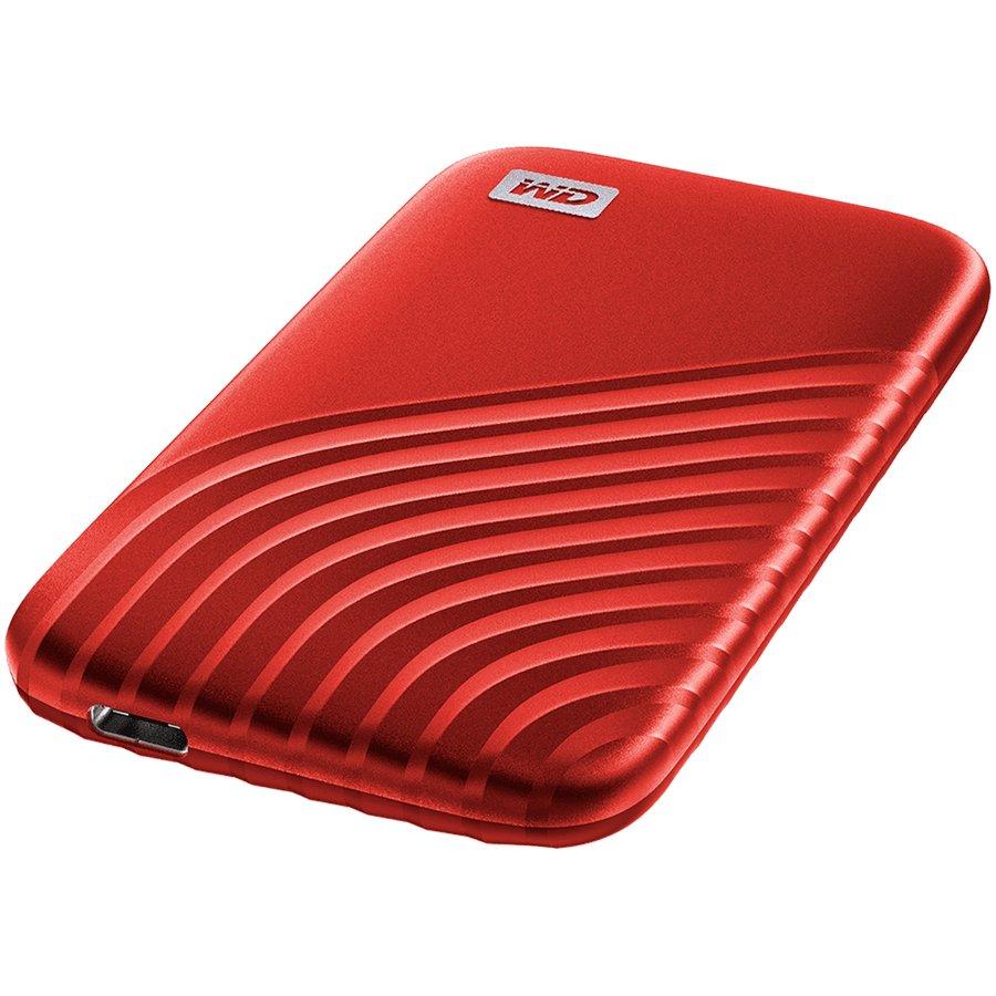 Kietasis diskas Western Digital MyPassport 1TB SSD, WDBAGF0010BRD-WESN, raudonas