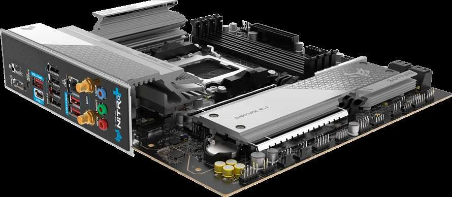 Pagrindinė plokštė Sapphire NITRO+ B850M WIFI AMD B850 Socket AM5 micro ATX plokštė