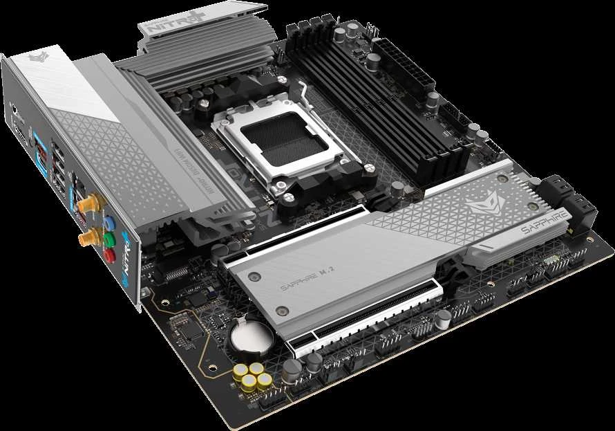 Pagrindinė plokštė Sapphire NITRO+ B850M WIFI AMD B850 Socket AM5 micro ATX plokštė