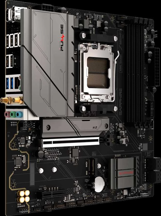 Sapphire PULSE B850M WIFI AMD B850 Socket AM5 micro ATX pagrindinė plokštė