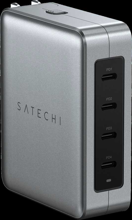 SATECHI 145W USB-C 4 prievadų GaN kelioninis įkroviklis