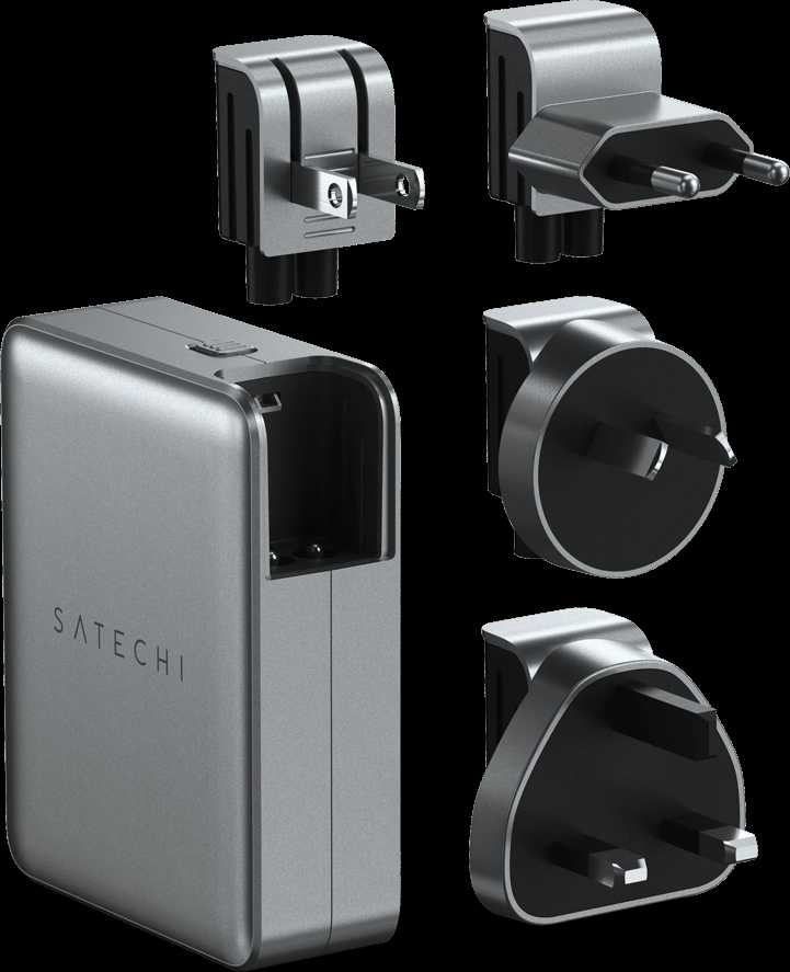 SATECHI 145W USB-C 4 prievadų GaN kelioninis įkroviklis