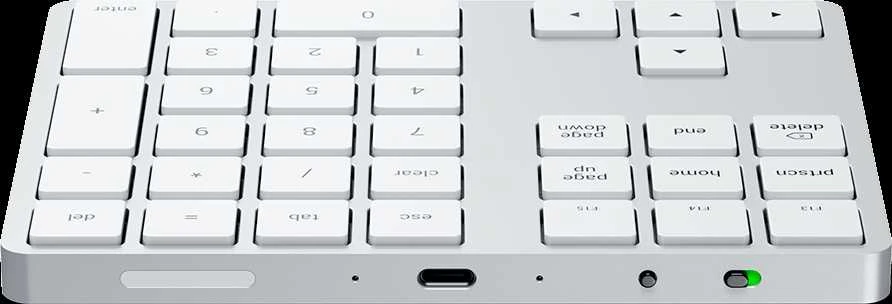 SATECHI Aluminum Extended klaviatūra Sidabrinis