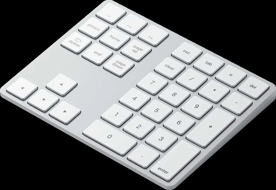 SATECHI Aluminum Extended klaviatūra Sidabrinis