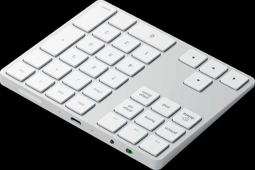 SATECHI Aluminum Extended klaviatūra Sidabrinis