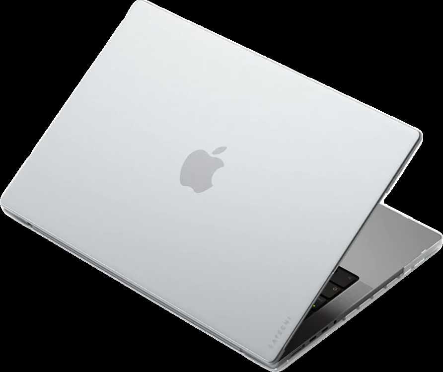 SATECHI Eco Hardshell dėklas, skirtas MacBook Pro 14 – skaidrus