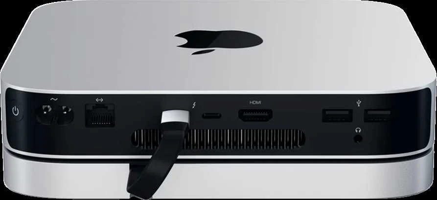 Satechi Aliuminio do Mac Mini USB-C (USB-C, 3x USB-A, czytnik kart micro/SD, lizdo prievadas) (sidabrinė)