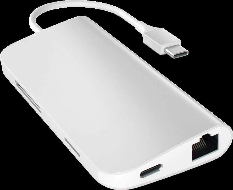 SATECHI USB-C MultiPort Adapteris 8K su Ethernet V3 - Kosminė pilka