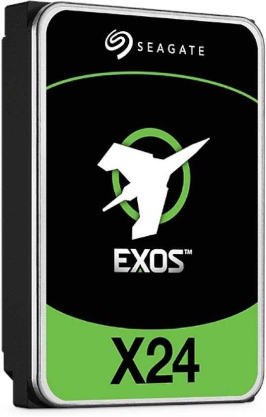 „SEAGATE“ standžiųjų diskų serverio „Exos X24“ standusis diskas 512E/4KN (3,5 colio / 16 TB / SATA 6Gb/s / 7200 aps./min.) ISE