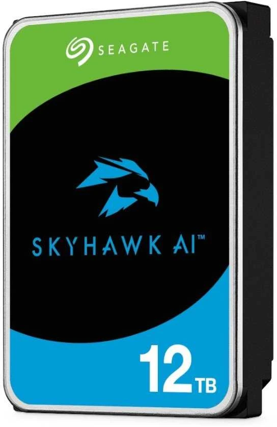 „SEAGATE“ vaizdo stebėjimo optimizuotas dirbtinio intelekto „Skyhawk“ 12 TB HDD SATA 6 Gb/s 512 MB talpyklos 3,5 colio CMR Helium
