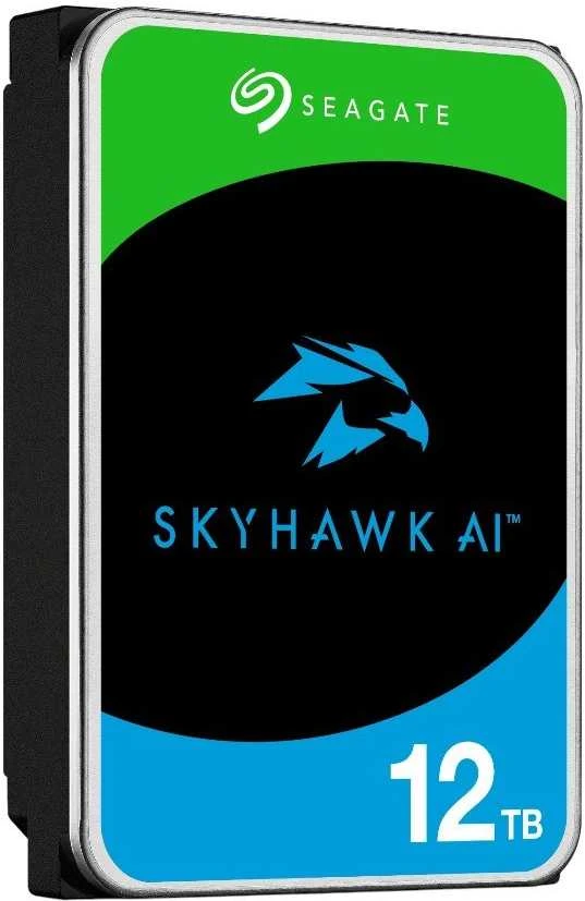 „SEAGATE“ vaizdo stebėjimo optimizuotas dirbtinio intelekto „Skyhawk“ 12 TB HDD SATA 6 Gb/s 512 MB talpyklos 3,5 colio CMR Helium