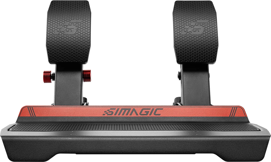 SIMAGIC modulinė pedalų sistema su 150 kg apkrovos davikliu ir 35 reguliuojamais stabdžių nustatymais. S313