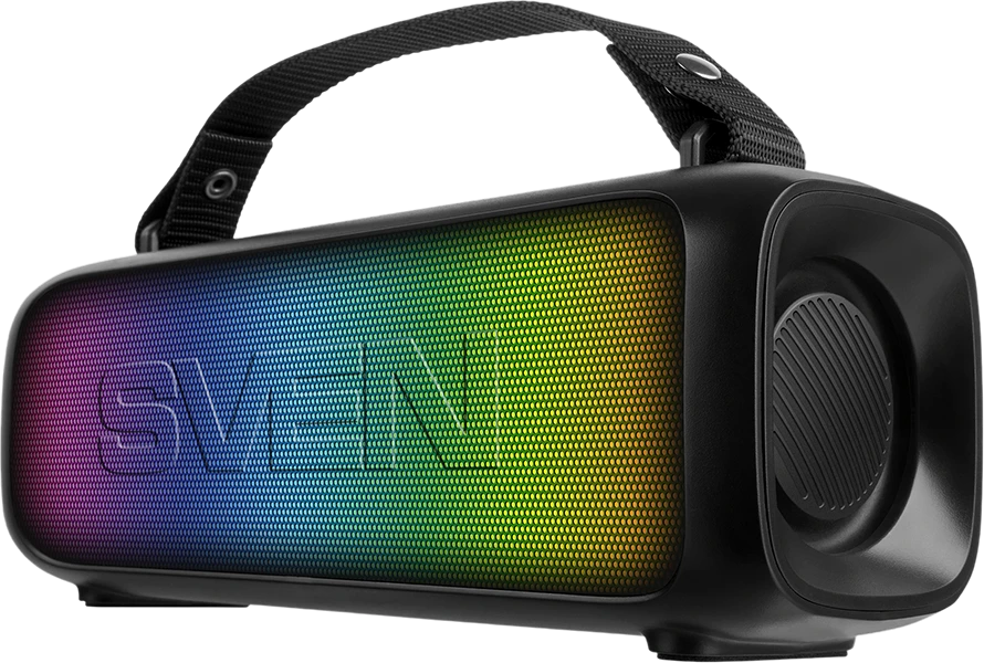 Garsiakalbis 2.0 nešiojamas SVEN PS-235, juodas (12W, TWS, ), galia 2x6W (RMS), Bluetooth, FM, USB, ličio 1500mA*h