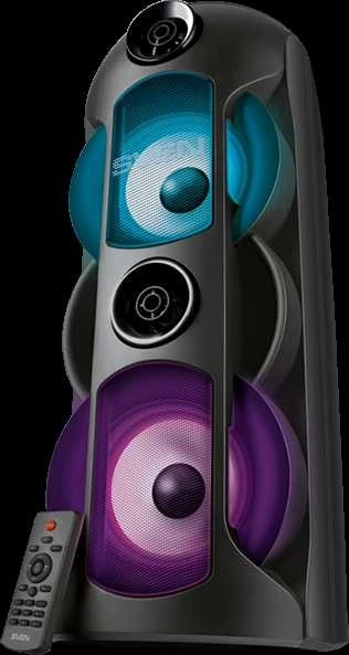 Garsiakalbis SVEN PS-720, juodas (80W, TWS, Bluetooth, FM, USB, Micro SD, LED ekranas, 4400mA*h)