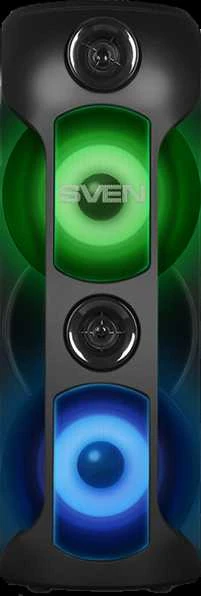 Garsiakalbis SVEN PS-720, juodas (80W, TWS, Bluetooth, FM, USB, Micro SD, LED ekranas, 4400mA*h)