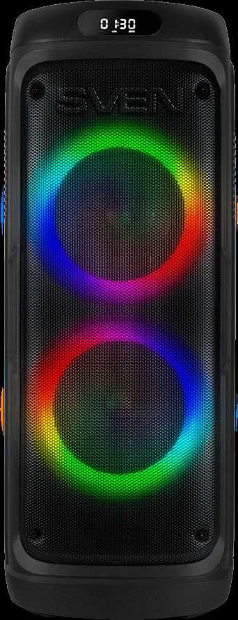 Garsiakalbis SVEN PS-770, juodas (100W, TWS, Bluetooth, FM, USB, Micro SD, LED ekranas, 4400mA*h)