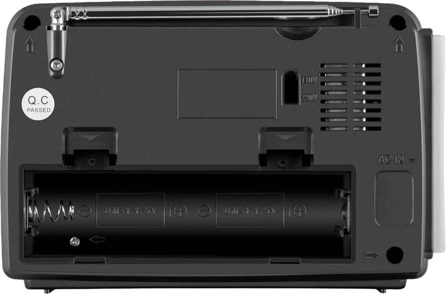 Garsiakalbis SVEN SRP-150, pilkas (3W, Bluetooth, FM/AM/SW, USB, Micro SD, žibintuvėlis, baterija)