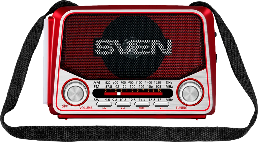SVEN SRP-150 nešiojamas raudonas radijo imtuvas