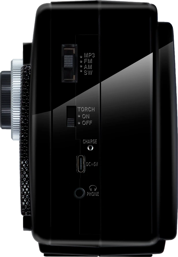 Garsiakalbis SVEN SRP-155, juodas (3W, Bluetooth, FM/AM/SW, USB, Micro SD, žibintuvėlis, baterija)