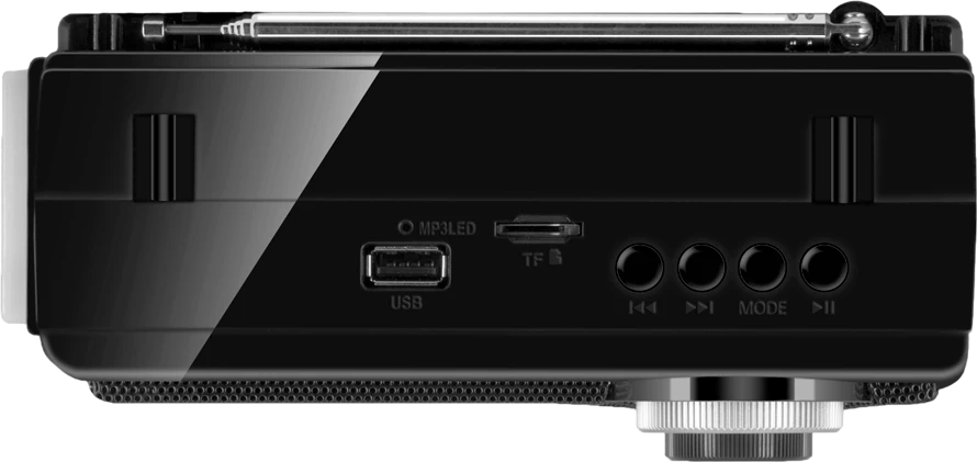 Garsiakalbis SVEN SRP-155, juodas (3W, Bluetooth, FM/AM/SW, USB, Micro SD, žibintuvėlis, baterija)