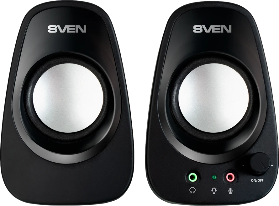 Kompiuterio kolonėlės Speakers SVEN 190, juodas, USB, power output 2x3W (RMS)