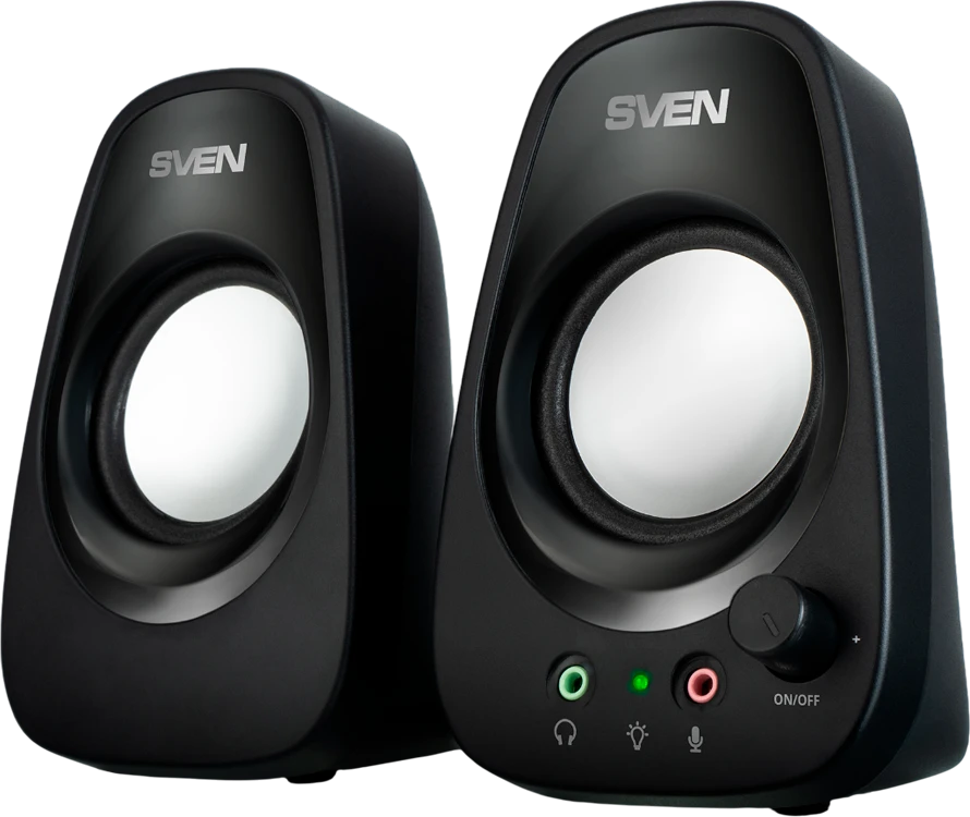 Kompiuterio kolonėlės Speakers SVEN 190, juodas, USB, power output 2x3W (RMS)