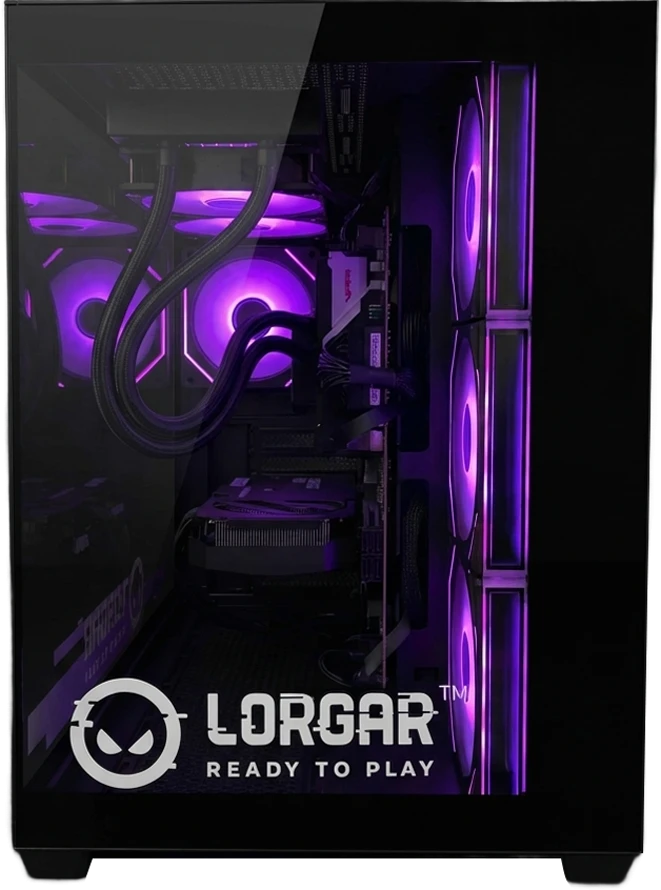 Stacionarus kompiuteris LORGAR ADVANCED A201 - AMD 7500F 6C/12T, 240 AIO, NVIDIA RTX 5060Ti 16GB, 32GB@6400mhz, 1TB SSD NVME, 750W PSU, Juodas, 3Y