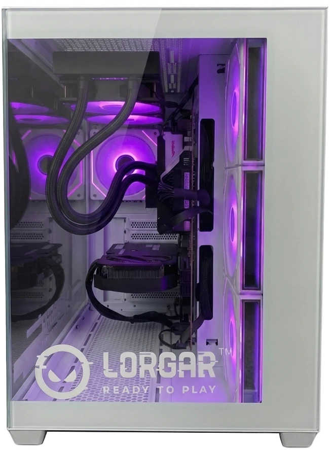 Stacionarus kompiuteris LORGAR ADVANCED A201 - AMD 7500F 6C/12T, 240 AIO, NVIDIA RTX 5060Ti 16GB, 32GB@6400mhz, 1TB SSD NVME, 750W PSU, Baltas, 3Y