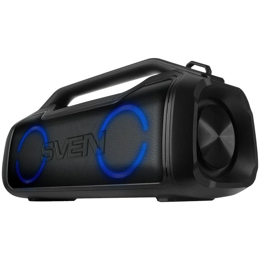 SVEN PS-390, juodas, power output 2x25W (RMS), Atsparus vandeniui (IPx5), TWS, Bluetooth, Micro SD, lithium battery, SV-021306
