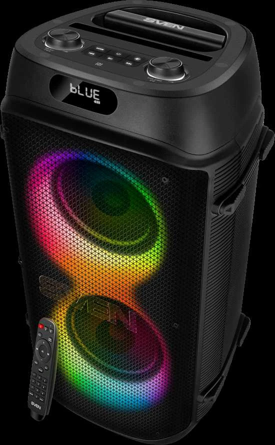 SVEN PS-850 (100 W, TWS, Bluetooth, FM, USB, Micro SD, LED ekranas, 8000 mAh)