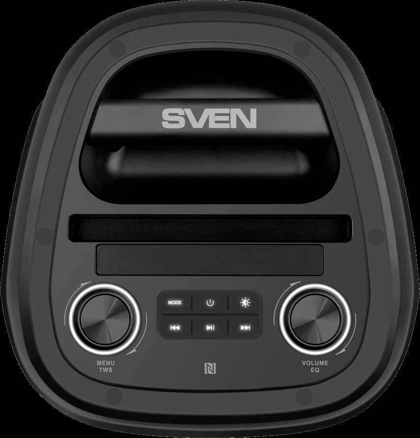 SVEN PS-850 (100 W, TWS, Bluetooth, FM, USB, Micro SD, LED ekranas, 8000 mAh)