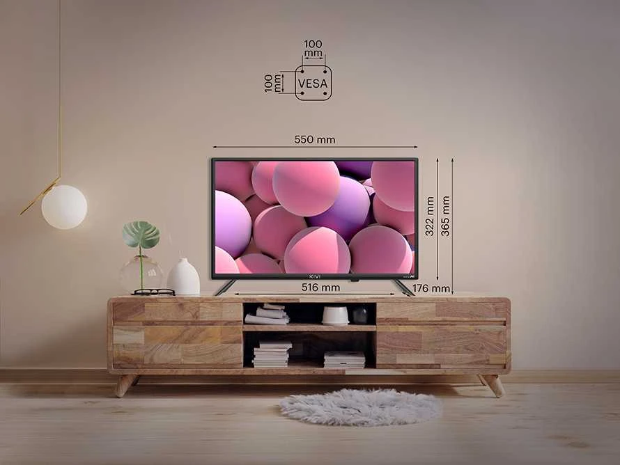 Televizorius 32" HD TV KIVI 32H740NB Smart TV Juodas