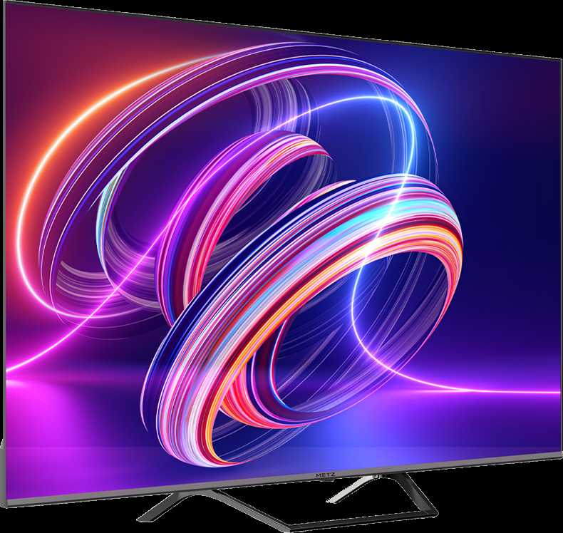 Televizorius Metz 55", UHD, Google TV, Juodas, QLED 60Hz, DV, 300nits, DA, AV1, 2x10W, Energy F, BT5.1, WiFi5G, 3 HDMI 2.0, 2xUSB, 24 months