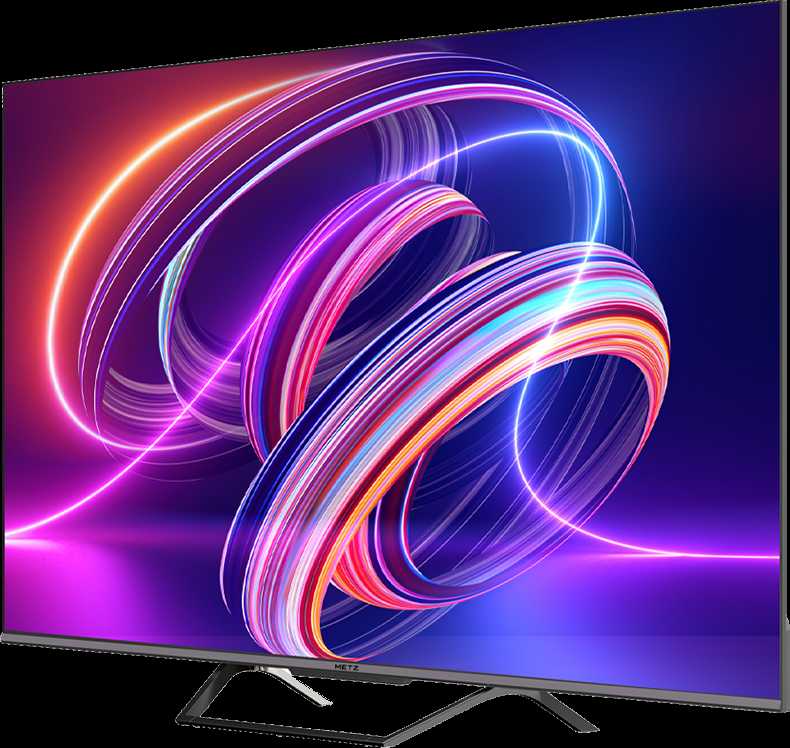 Televizorius Metz 55", UHD, Google TV, Juodas, QLED 60Hz, DV, 300nits, DA, AV1, 2x10W, Energy F, BT5.1, WiFi5G, 3 HDMI 2.0, 2xUSB, 24 months