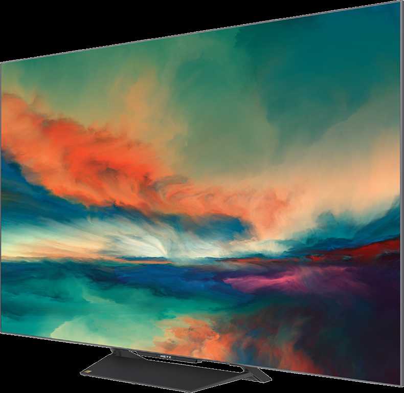 Televizorius Metz 65", UHD, Google TV, Juodas, miniLED 120Hz, DV IQ, 550/1000nits, DA, AV1, 2x15W, Energy F, BT5.1 WiFi5G, 3 HDMI 2.1, 2xUSB, 24 months