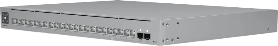 Šakotuvas Ubiquiti | „Etherlighting“ komutatorius su 2,5 GbE | USW-Pro-Max-24 | Valdomas 3 lygio | Montuojamas į stelažą | Gigabito eternetas (varinis) jungčių kiekis: 24