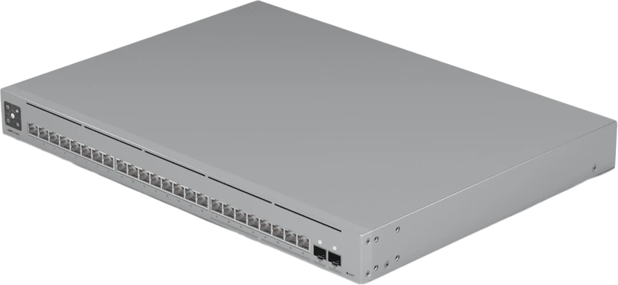 Šakotuvas Ubiquiti | „Etherlighting“ komutatorius su 2,5 GbE | USW-Pro-Max-24 | Valdomas 3 lygio | Montuojamas į stelažą | Gigabito eternetas (varinis) jungčių kiekis: 24