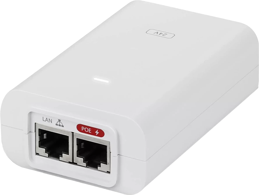 Ubiquiti POE-24-24W-G-WH | Maitinimo šaltinis PoE | 24V, 1A, 24W, Gigabit